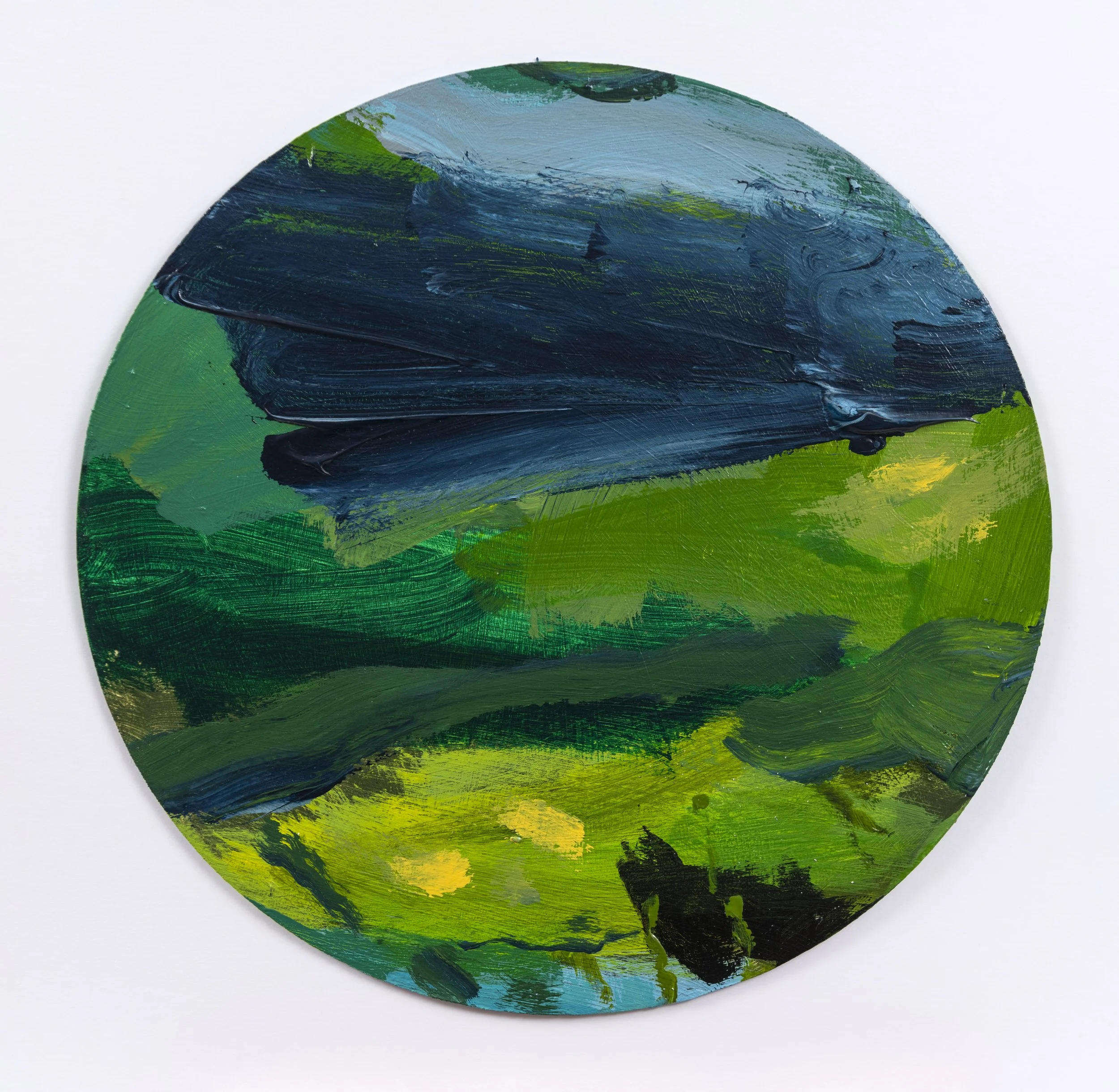 Rodmell Tondo (Le Cleris) No.1 2026 (36.6cm dia.) Acrylic on card