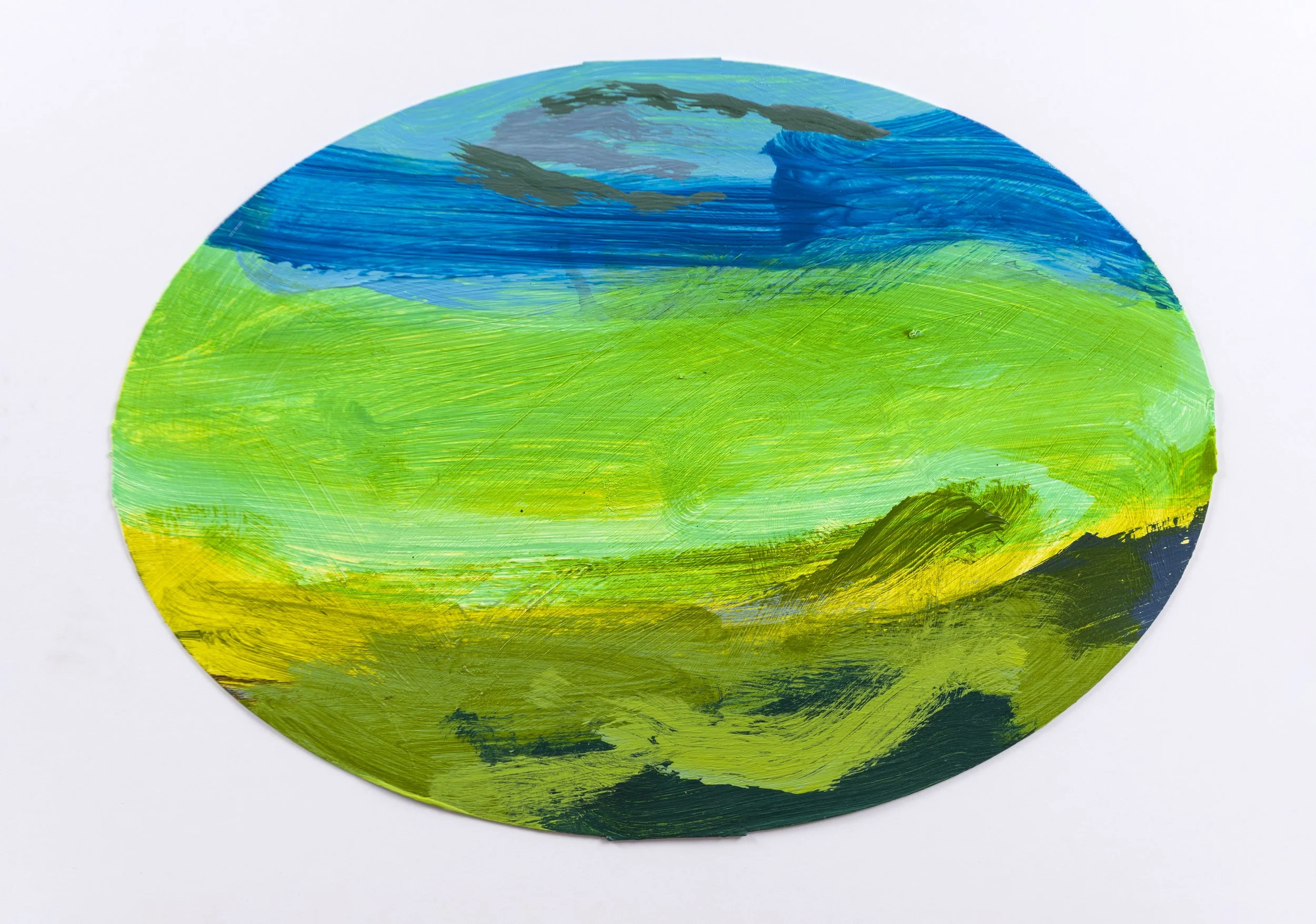 Egrets Way (At The Moment) I 2026 (225x35cm) Acrylic on card