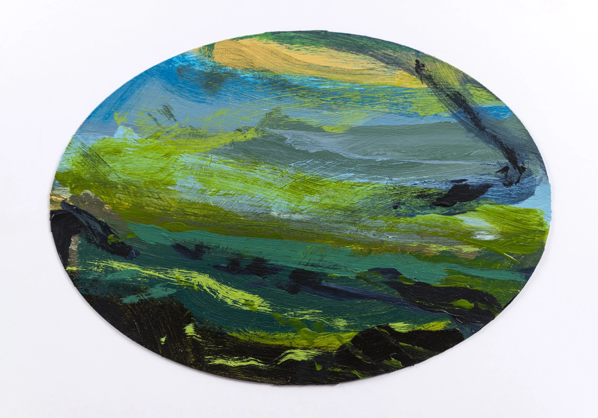 Egrets Way (At The Moment) II 2026 (225x35cm) Acrylic on card