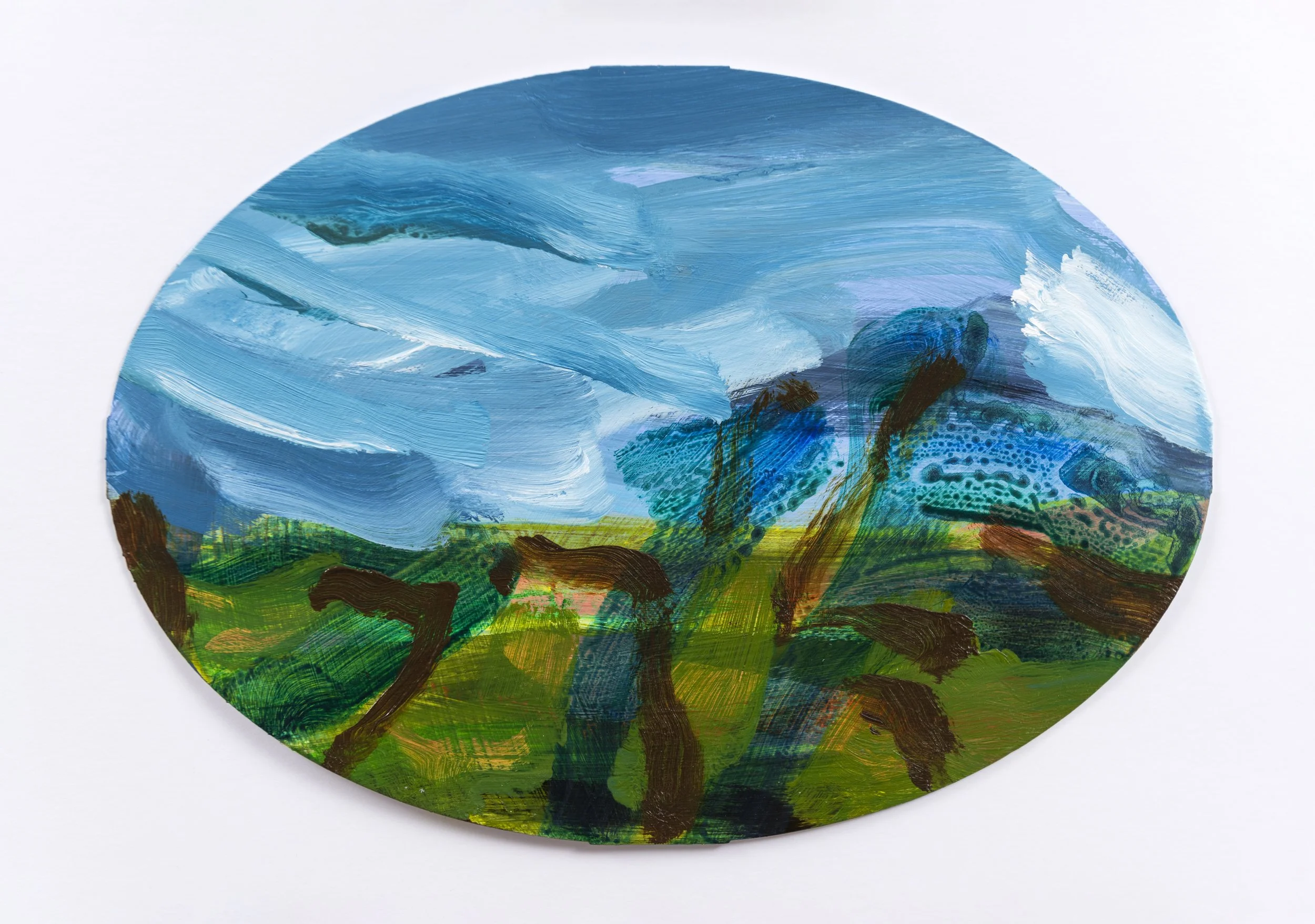 Egrets Way (At The Moment) VI 2026 (225x35cm) Acrylic on card