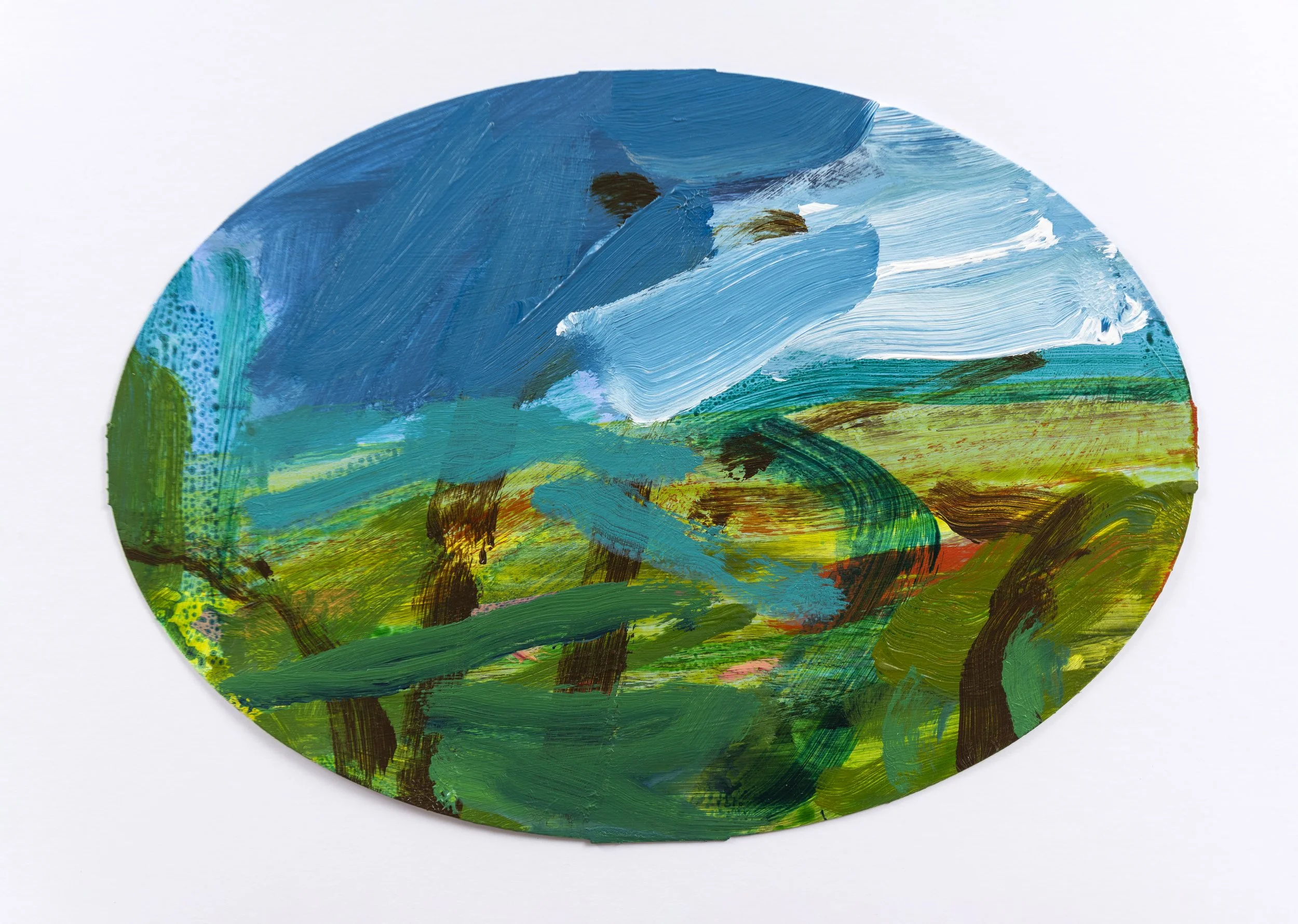 Egrets Way (At The Moment) VIII 2026 (225x35cm) Acrylic on card