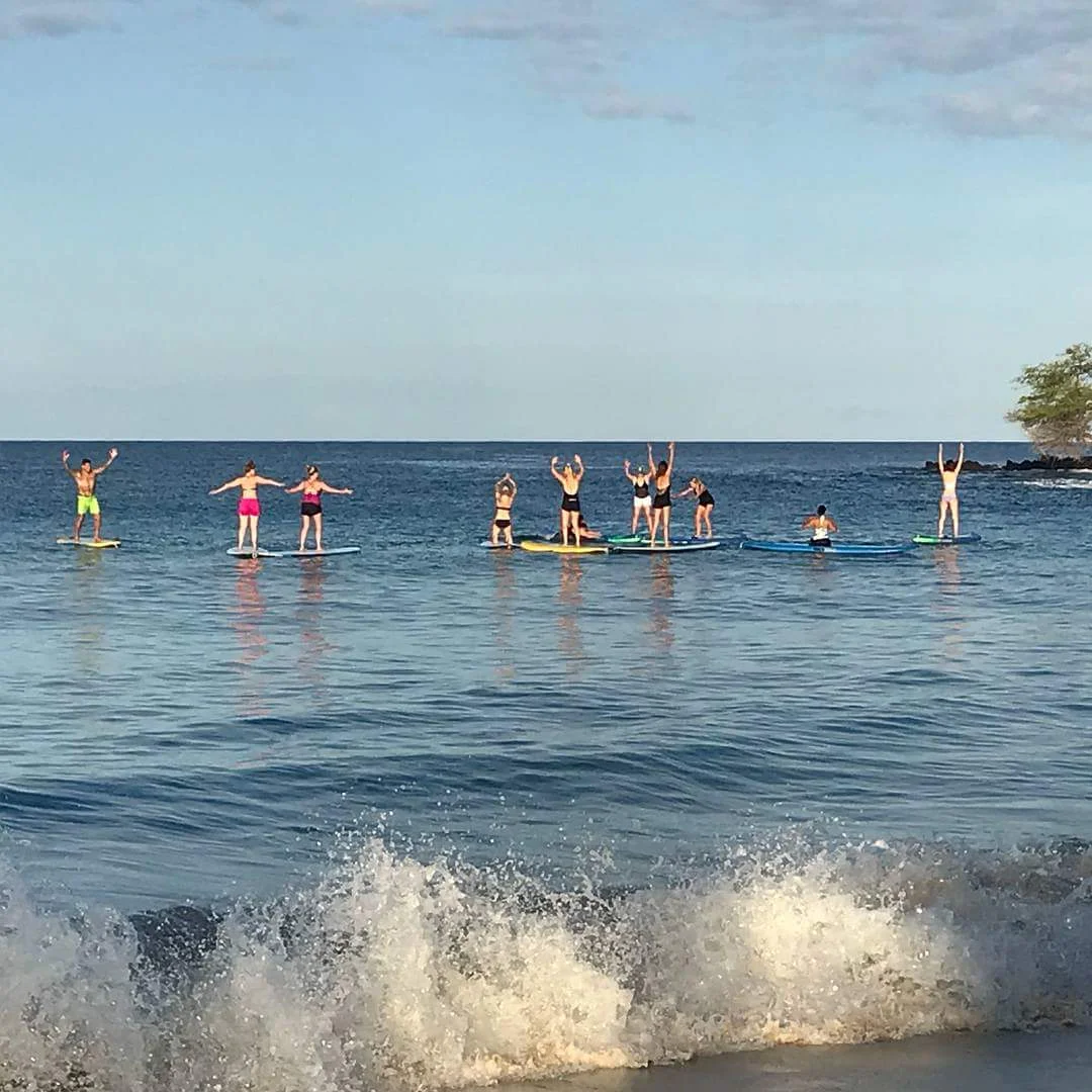 SUP Yoga on the ocean??  Yes, please!