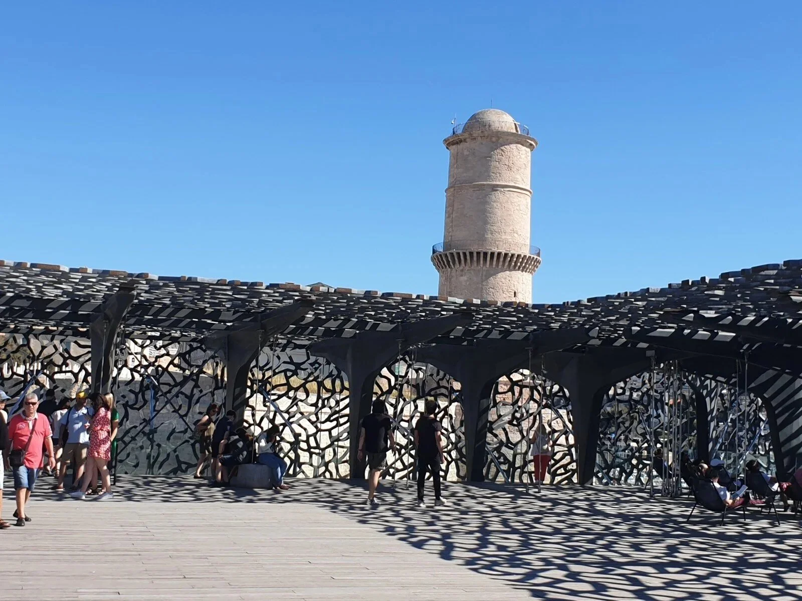The MUCEM of Marseille, art gallery with a rooftop terrace