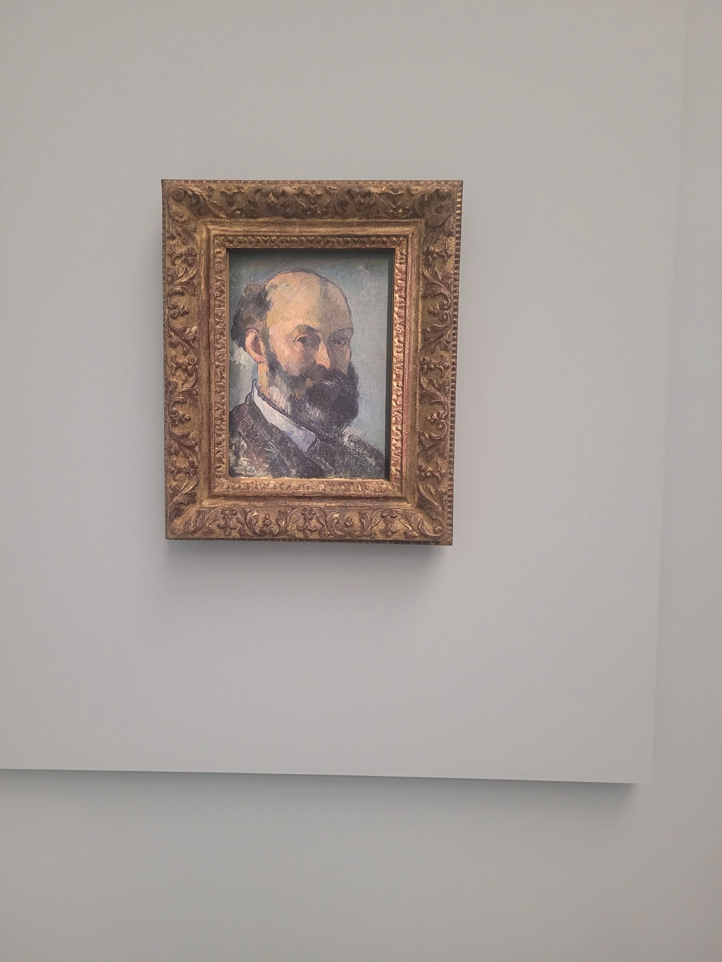 Art gallery in  Aix-en-Provence, self-portrait of Cezanne