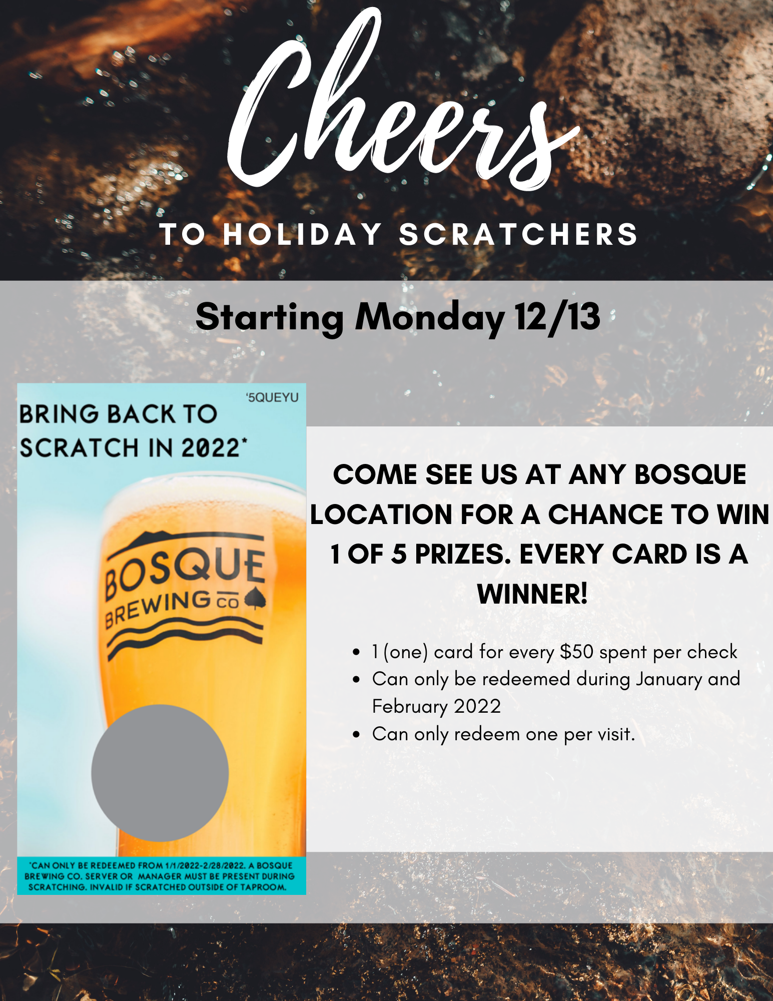 Upcoming Events, Student Discount, Scratch To Win, OH MY