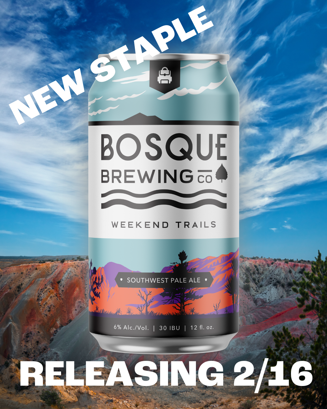New Staple Beer Hitting Bosque Brewing Co., Restoration Pizza &amp; Retailers! 