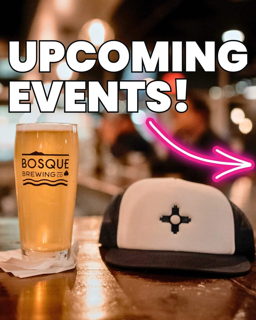 This Week at Bosque! 🎶🧠🎤

From trivia nights to live music and karaoke&mdash;there&rsquo;s a little something for everyone on deck this week. Come hang, sip something tasty, and make some memories. 🍻

🎟️ Tap &ldquo;Upcoming Events&rdquo; in our 
