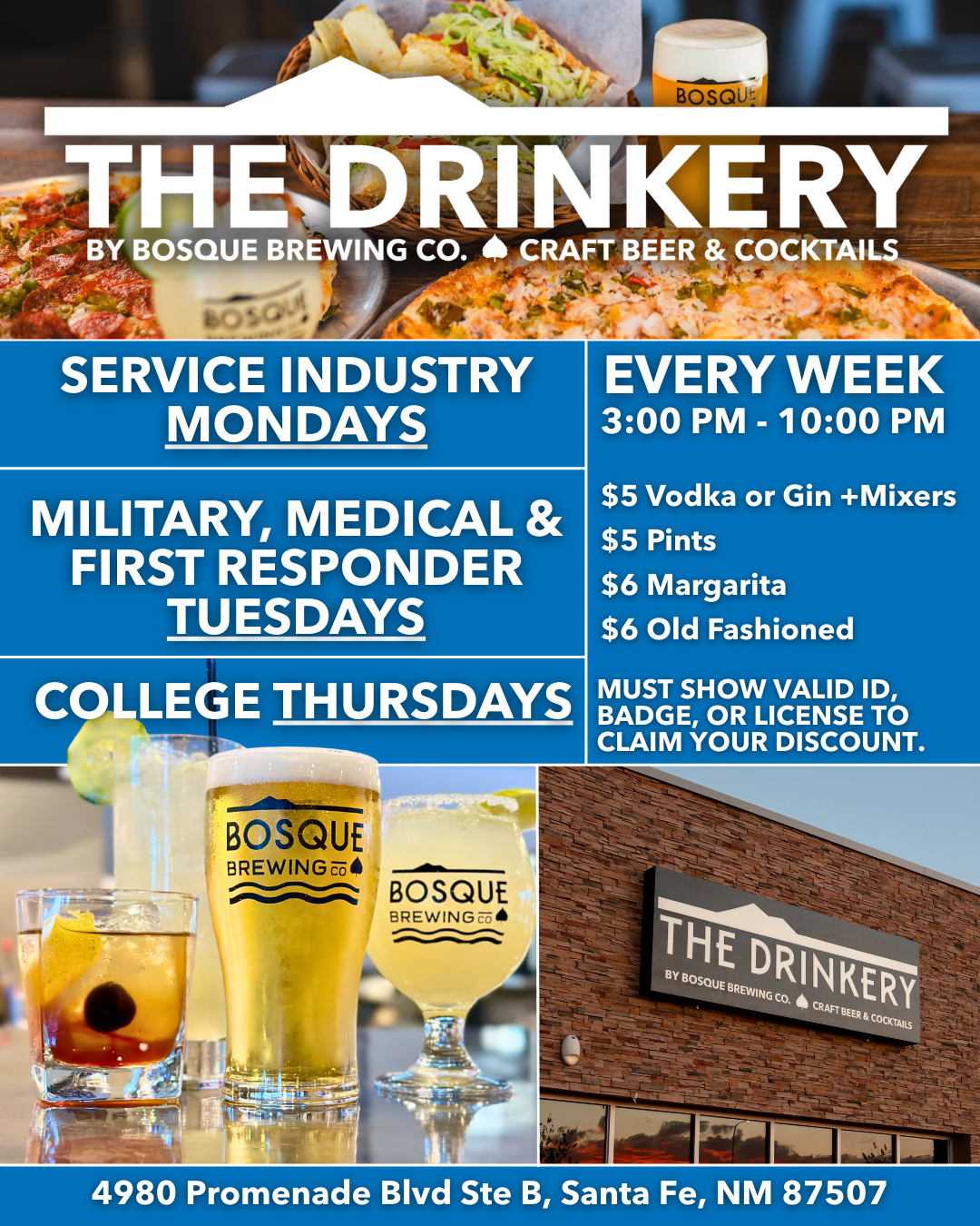 Weekly Specials at The Drinkery