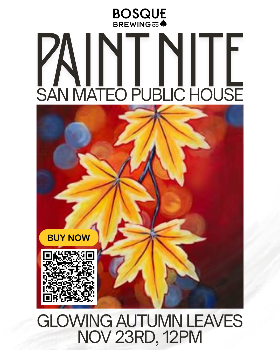 Paint Nite: Glowing Autumn Leaves