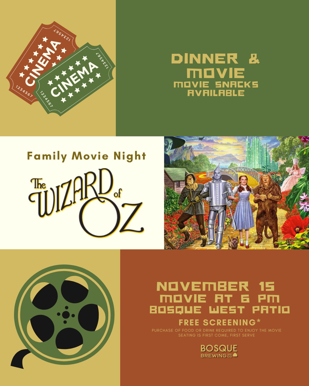 Family Movie Night: The Wizard of Oz