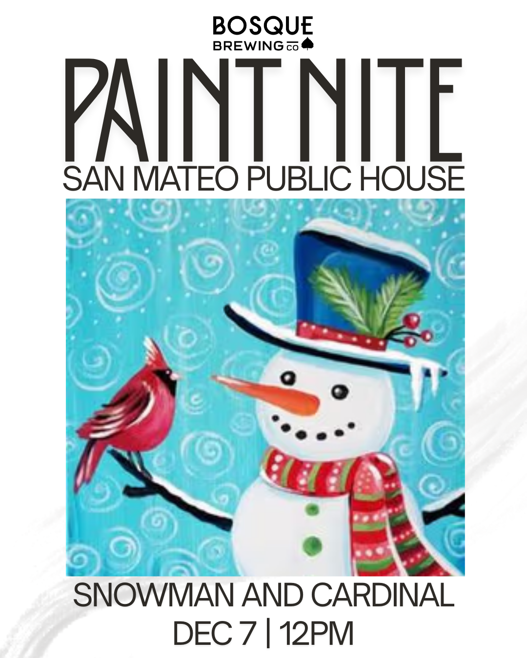 Paint Nite: Snowman & Cardinal