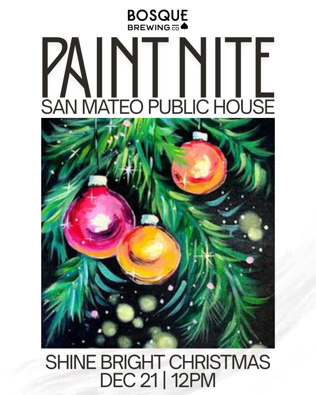 Paint Nite: Shine Bright Christmas