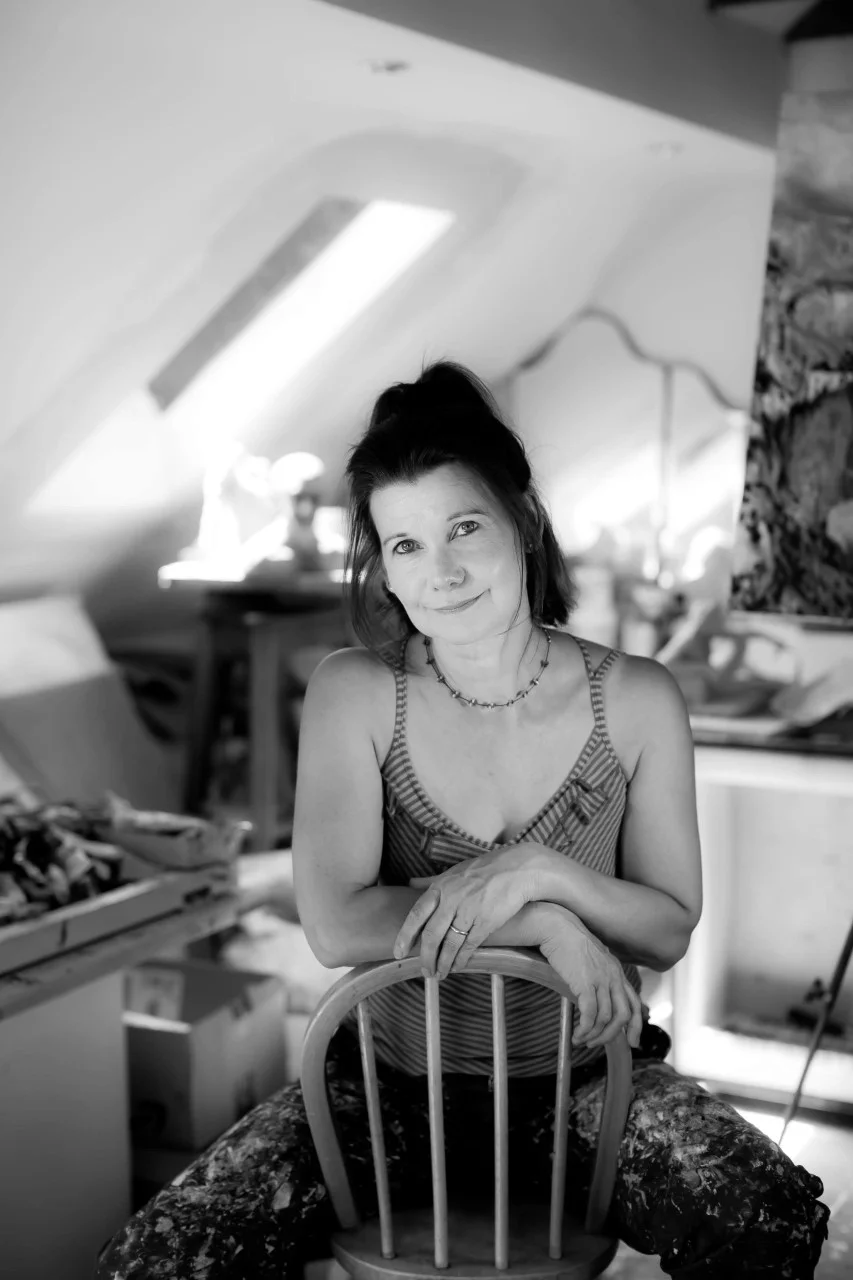 Anna in her studio