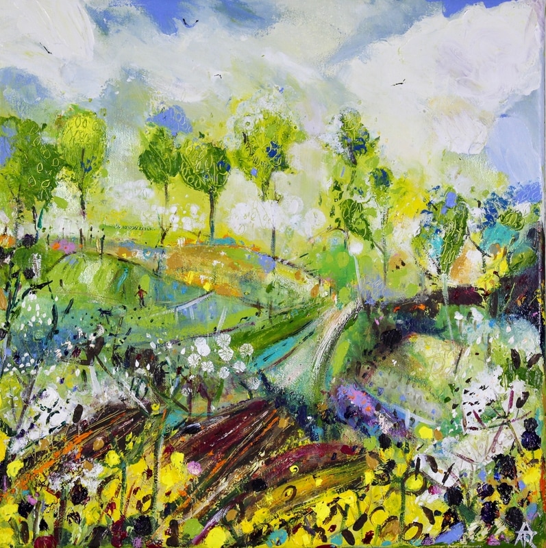 Late May Roaming, acrylic, 34 x 34 cm, SOLD