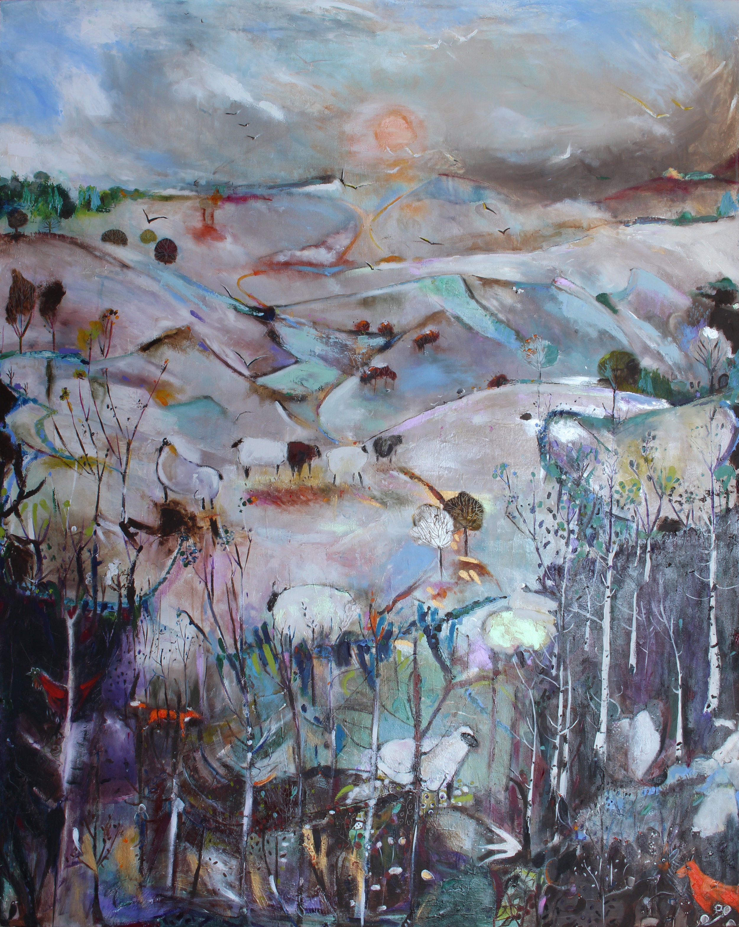 Within a Winter Landscape, acrylic on canvas, 158 x 127 cm, £3,000