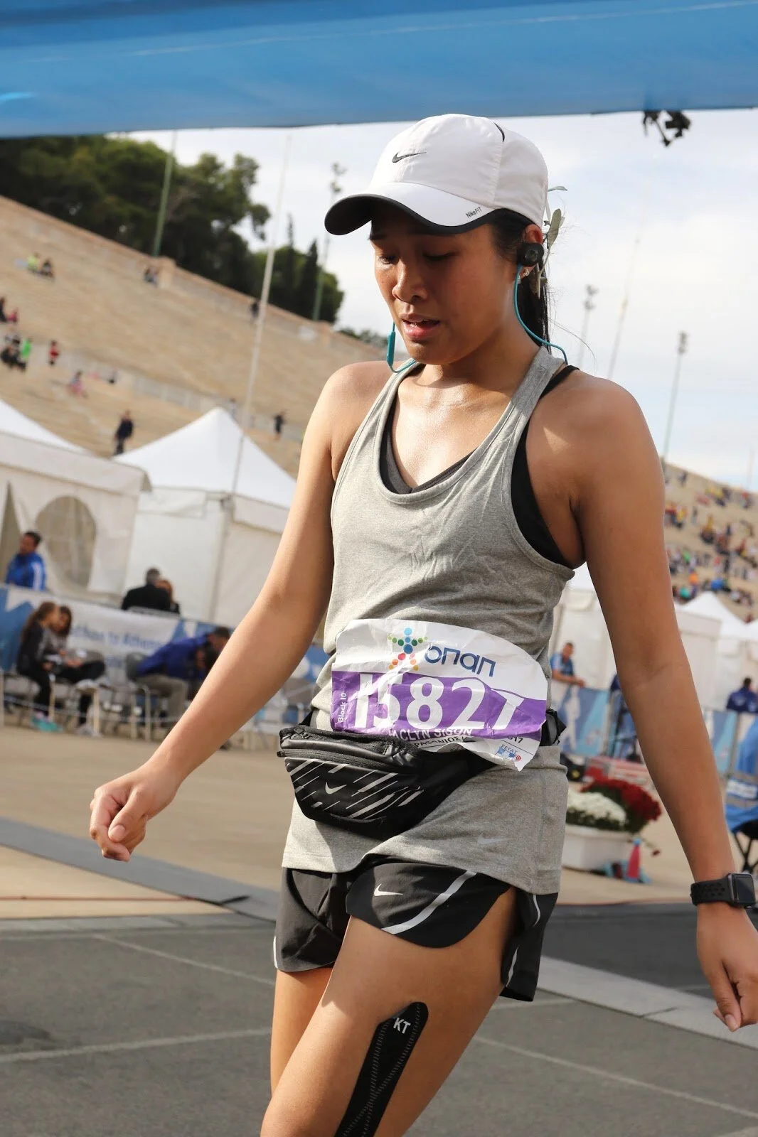 Athens, clocking in at 5:25:25 for my first full marathon