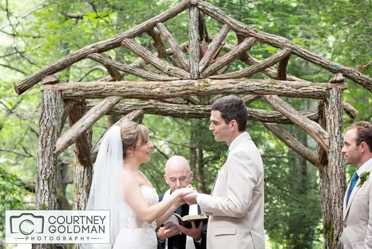 Atlanta Georgia Photographer Asheville Saluda Wedding Ceremony at The Canoe Dock by Courtney Goldman Photography 20