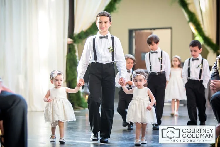 Jewish Wedding Ceremony under Floral Chuppah at The Foundry at Puritan Mill by Courtney Goldman Photography 22