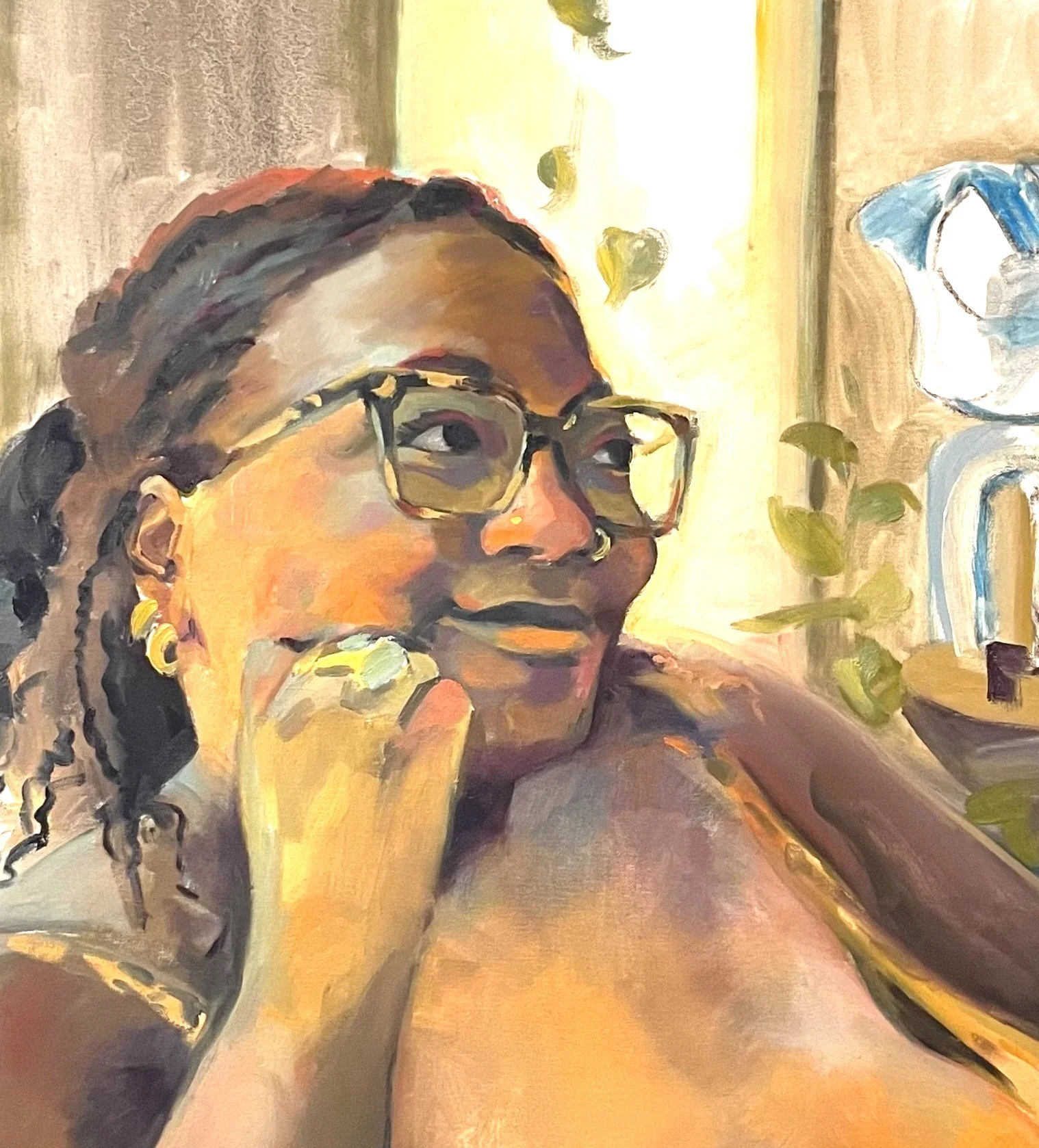 Invitation — Portraits and Figures, paintings by Maggie Cedarstrom