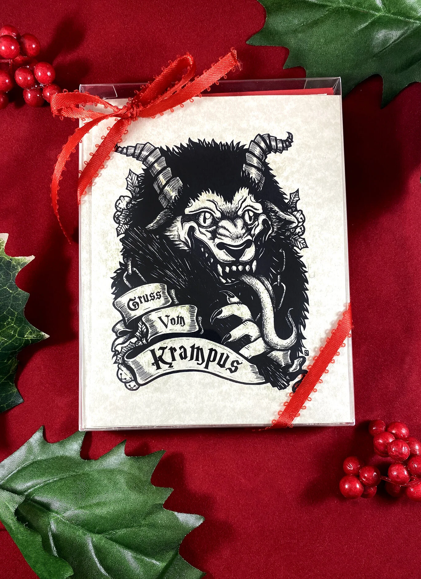 "You'd Better Watch Out" Set of 8 Krampus Greeting Cards