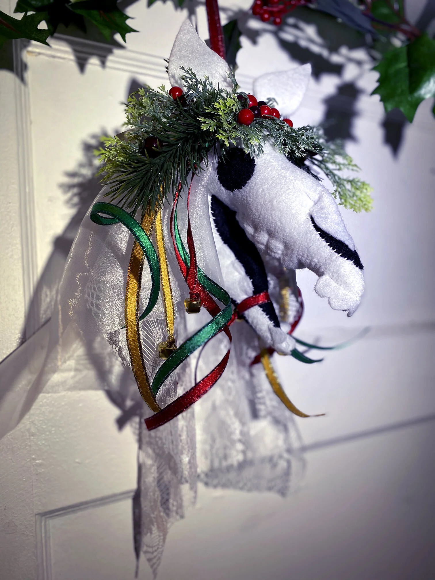 "Mari Lwyd" Plush Soft Sculpt Decoration