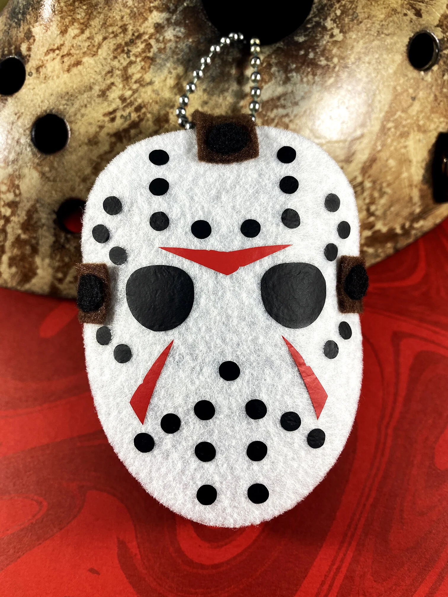 Friday The 13th Jason Mask Head Keychain/Dangler