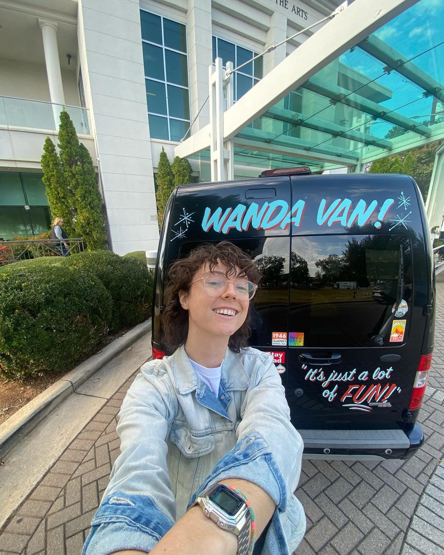 Out here in front of the #HuntsvilleMuseumofArt for #concertsinthepark opening for #cedricburnside #excited #wandavan #livemusic #huntsville #huntsvilleal #isthisenoughhashtags?