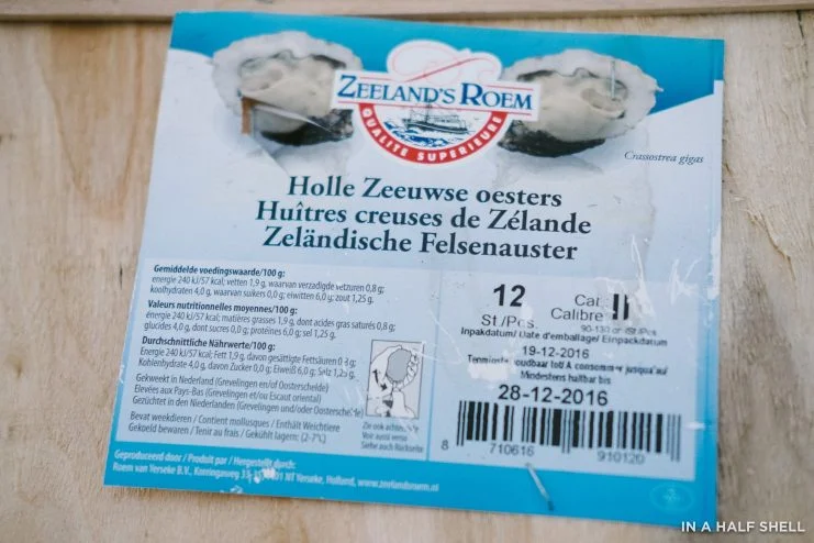 In A Half Shell Zeeland Roem Holland Oysters