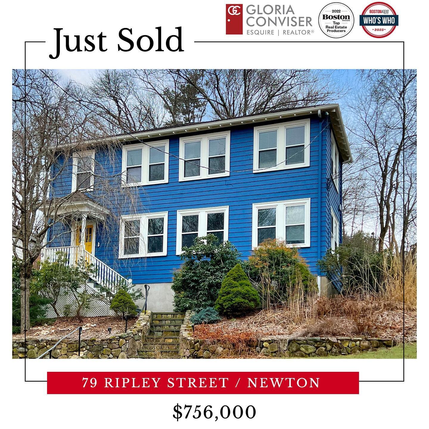 HAPPY CLOSING DAY! 
JUST SOLD ✨

Congratulations to my Sellers on the sale of this lovely Newton condo! Congrats to the buyers and welcome to Newton.

79 Ripley Street Newton 

Contact me @gloriaconviser to help in this competitive market! www.Gloria