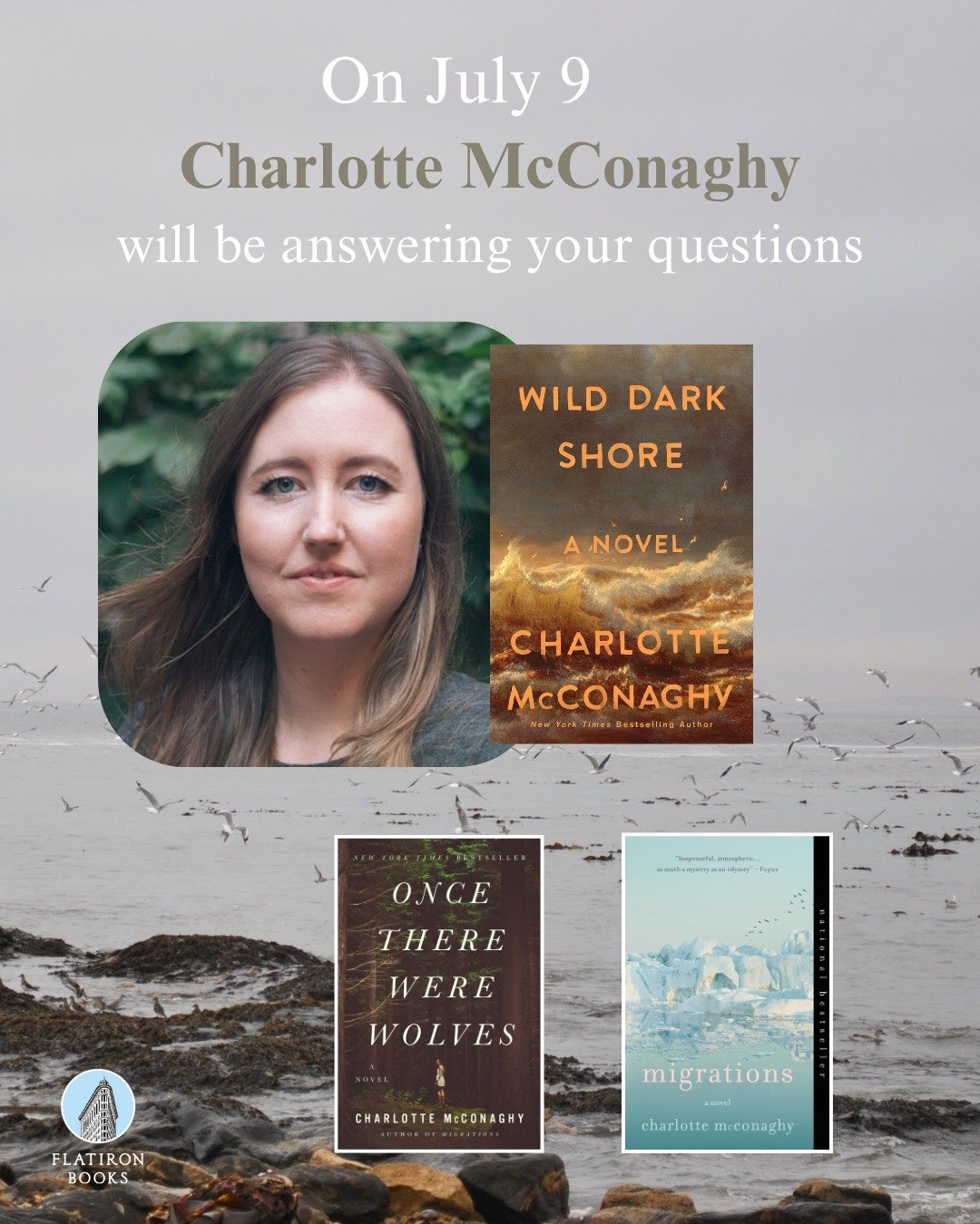 We're so excited to share that on July 9, @charlottemcconaghy, author of Wild Dark Shore, will be answering questions from readers on our Instagram Story. If you have a question for her, head over to the link in our bio to submit yours! She'll be ans