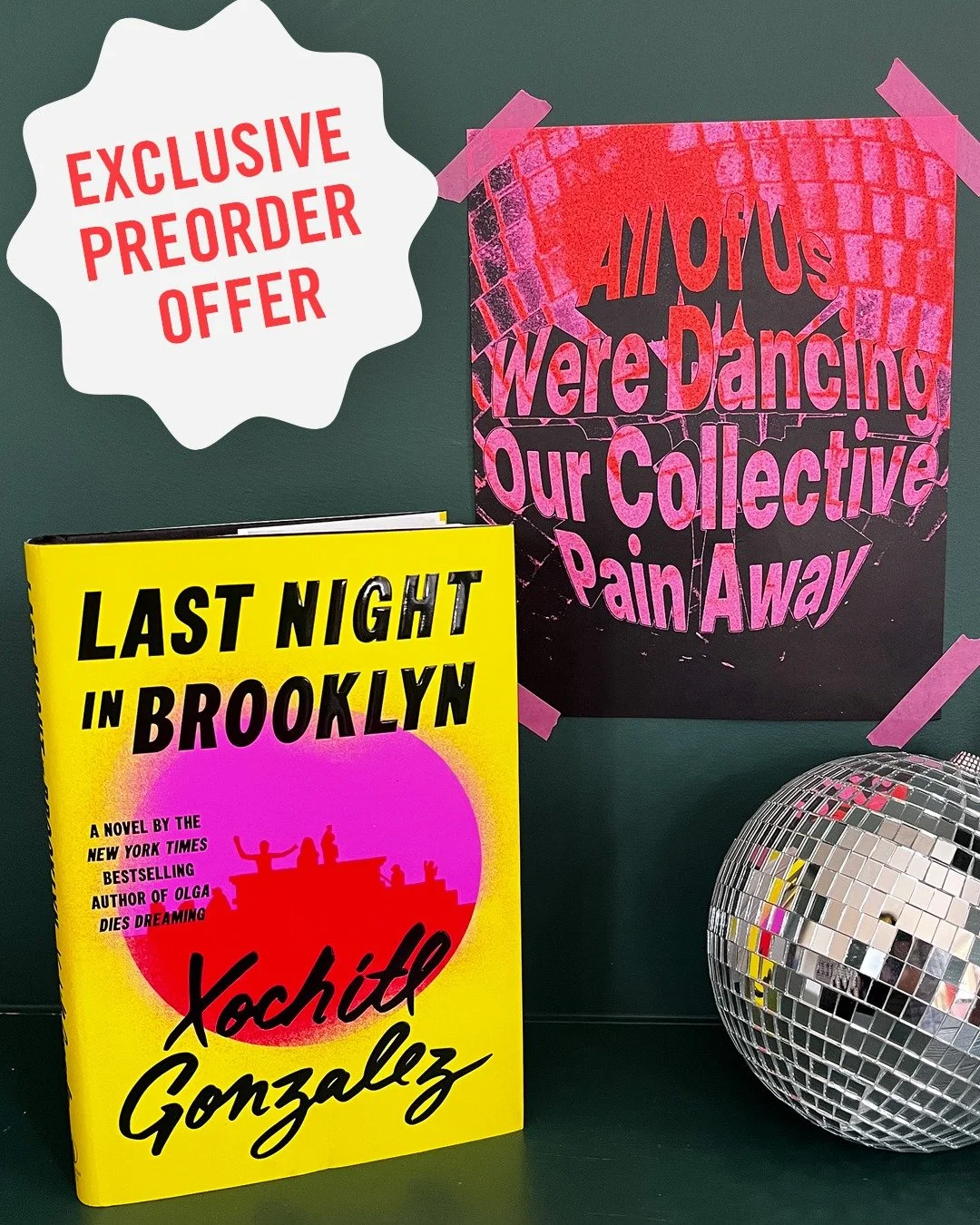 Preorder offer! 🎊 Last Night in Brooklyn by @xochitltheg is coming on 4.21.2026. If you preorder (or have already preordered) you can sign up to receive an exclusive 8 x 10 wall print for your home, pictured here! Instructions are below:
🌟 Preorder