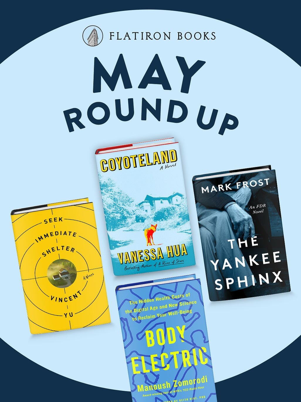 This May we have an awesome collection of 4 books we can&rsquo;t wait to share with all of you!

May 5th: A fascinating look at how our tech-driven habits are shaping our bodies, and how to reclaim balance. This comes alongside a powerful debut novel