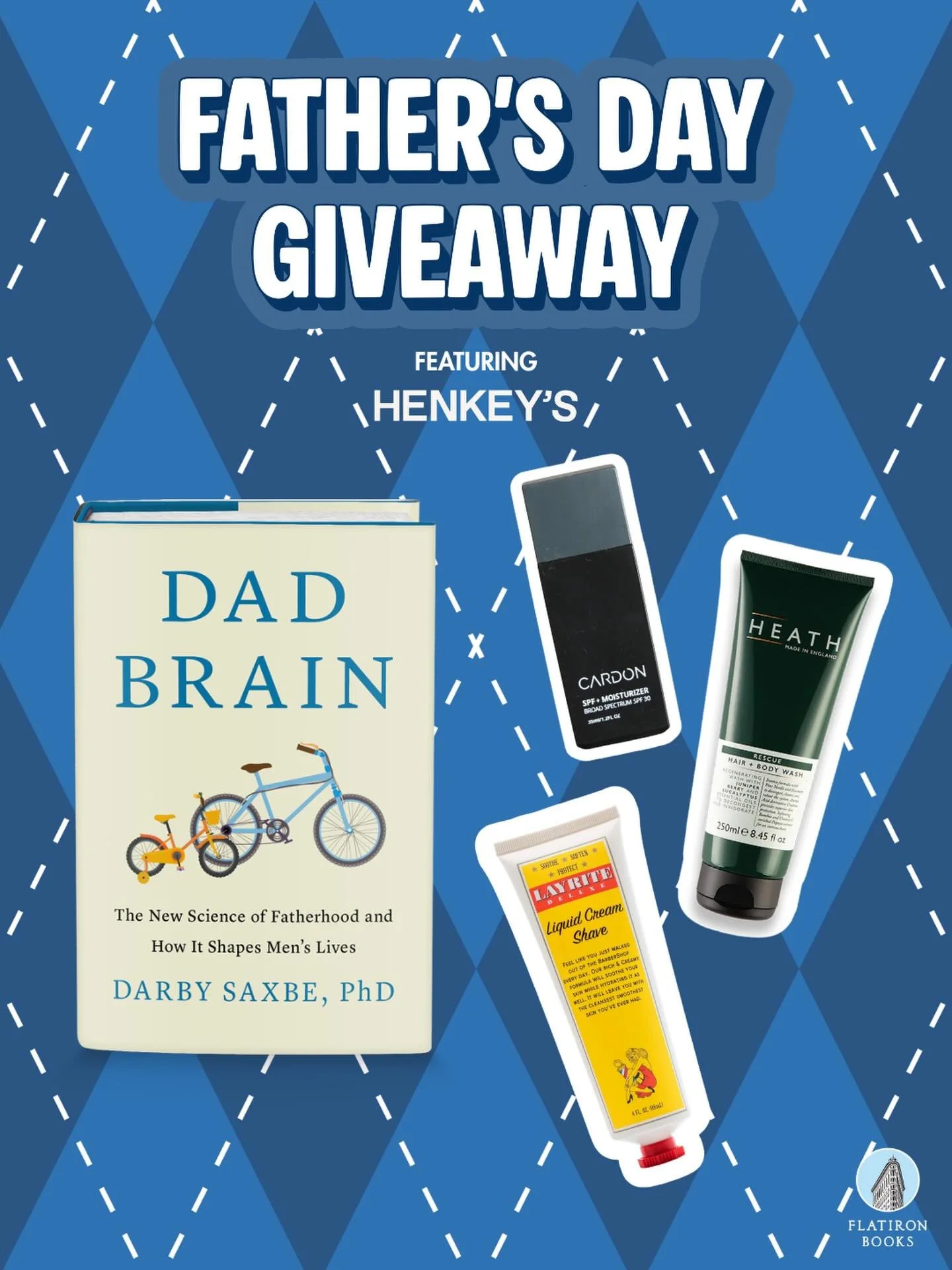 Dad brains need to take care of their dad bods, too, which is why we&rsquo;re so excited to partner with @henkeys__ for this Father&rsquo;s Day giveaway! 

We&rsquo;re giving away one copy of Dad Brain by @darbysaxbephd and the Low Maintenance Guy bu