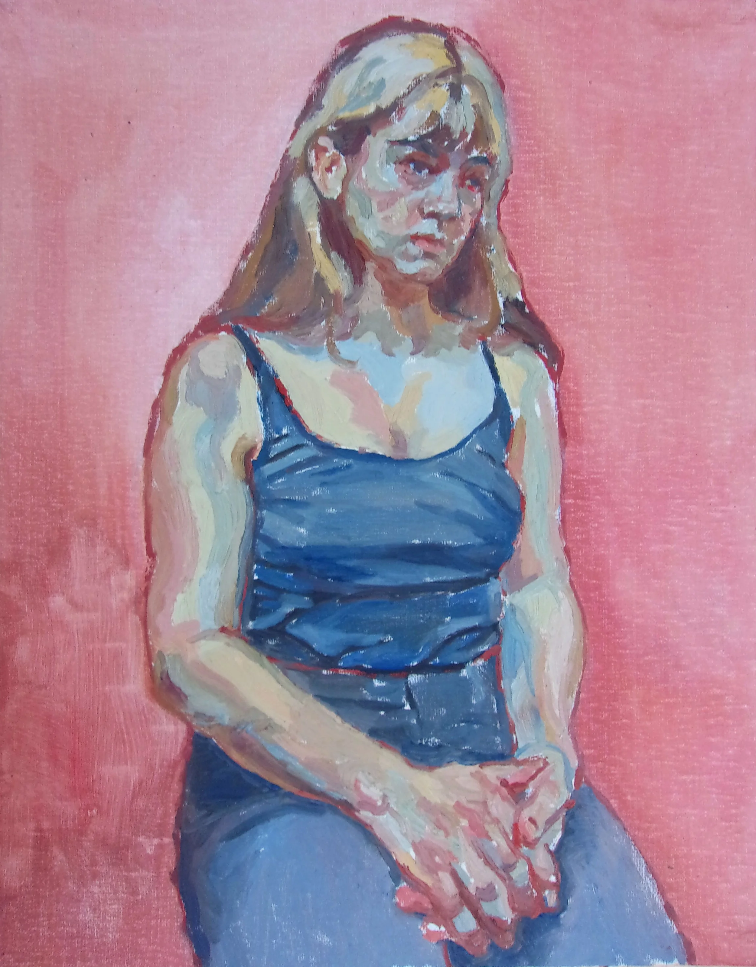 Self-Portrait on a Stool - 20" x 24" - £600