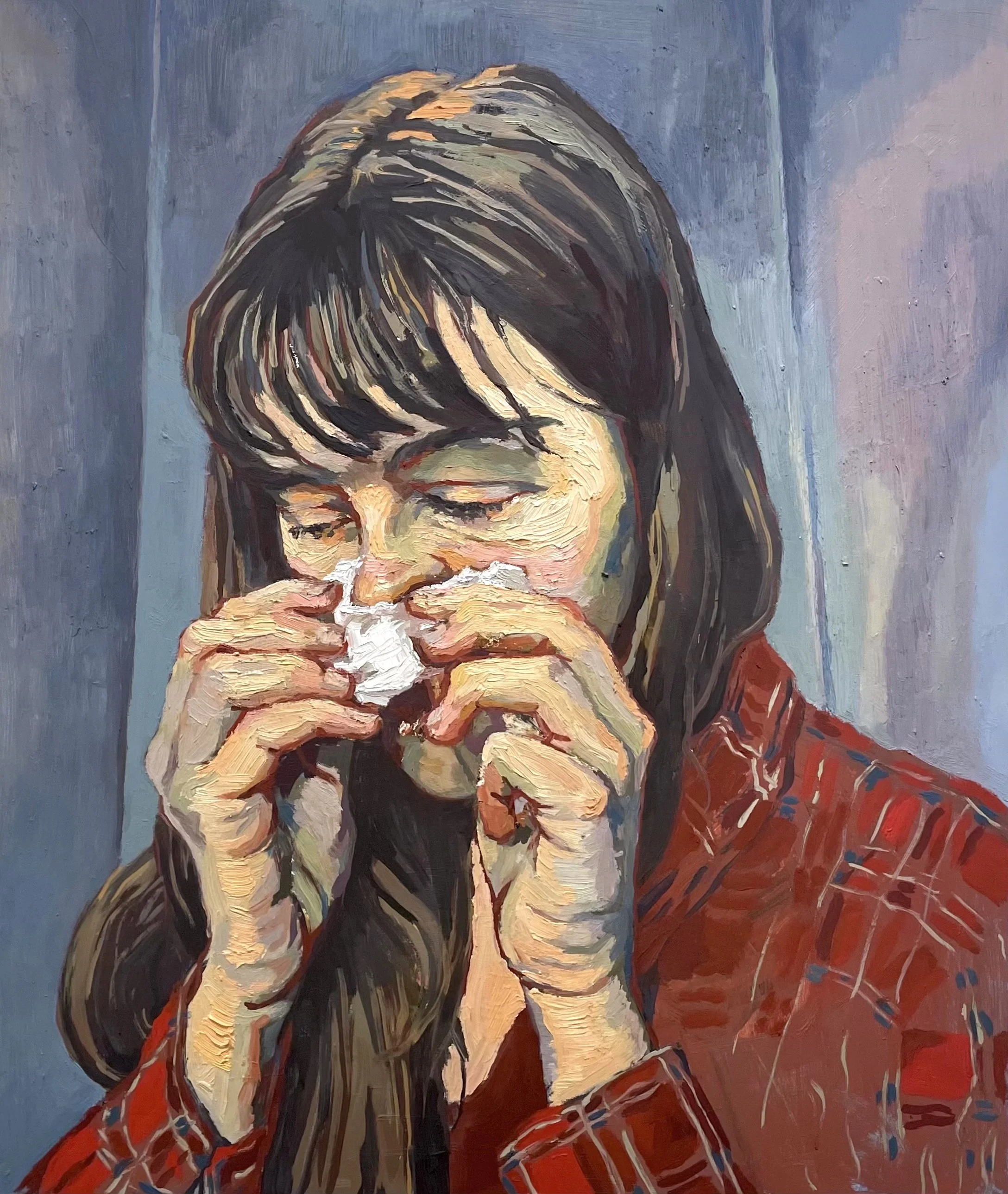 Self-Portrait with Tissue - 18" x 24" - £1200