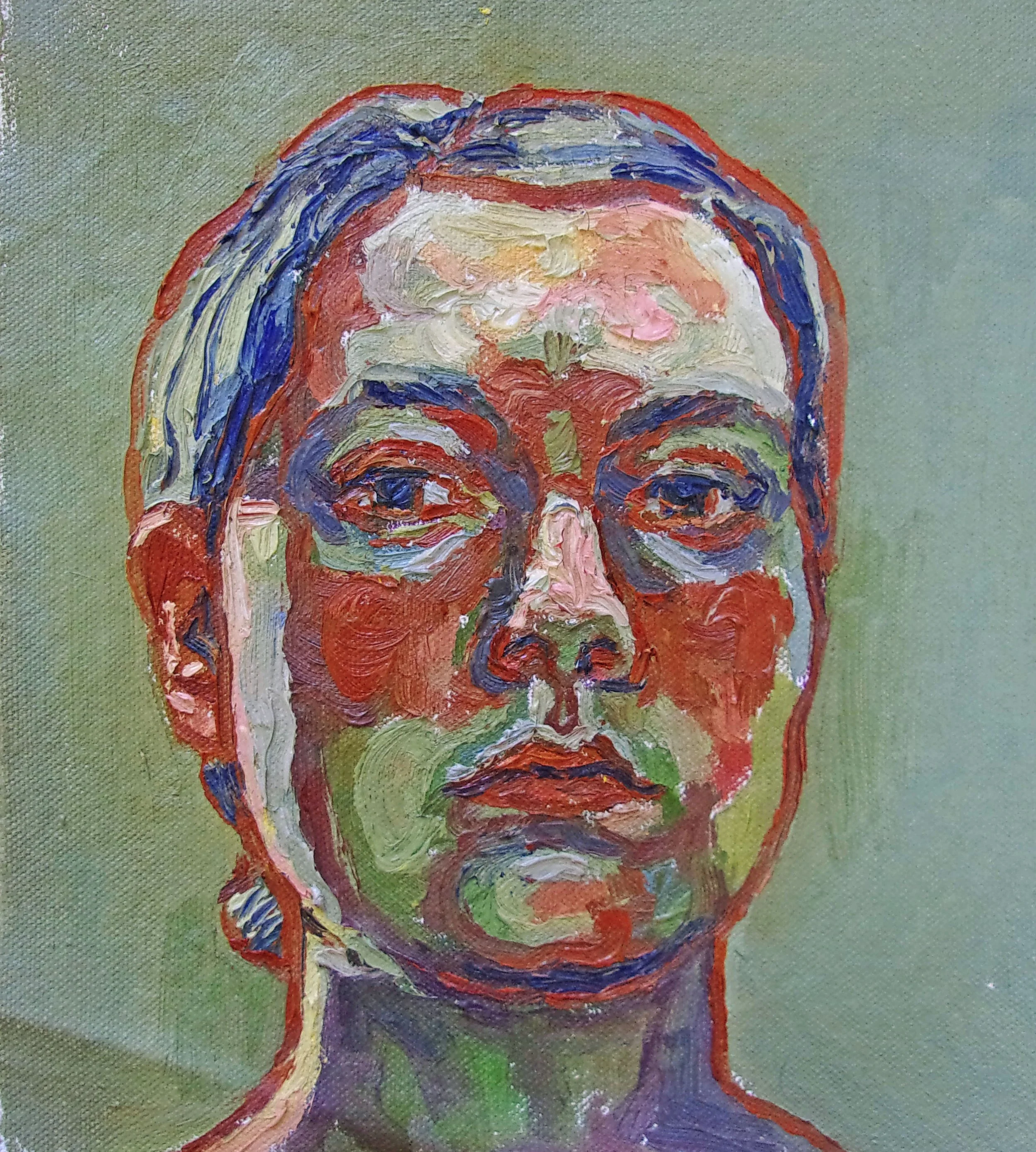 Self-Portrait in Low Light - 8" x 8" - £300