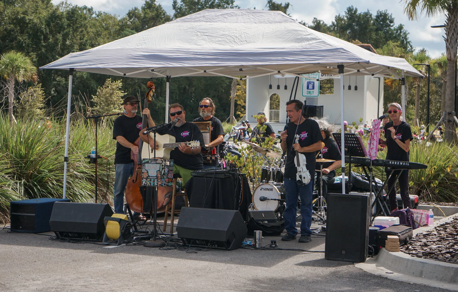  Along with the ride, the event also included live music from Moses Creek Band. "Everyone here today knows someone who has had or been affected by breast cancer, so it's important we come out here and show our support," said Lisa Mack, the band's key