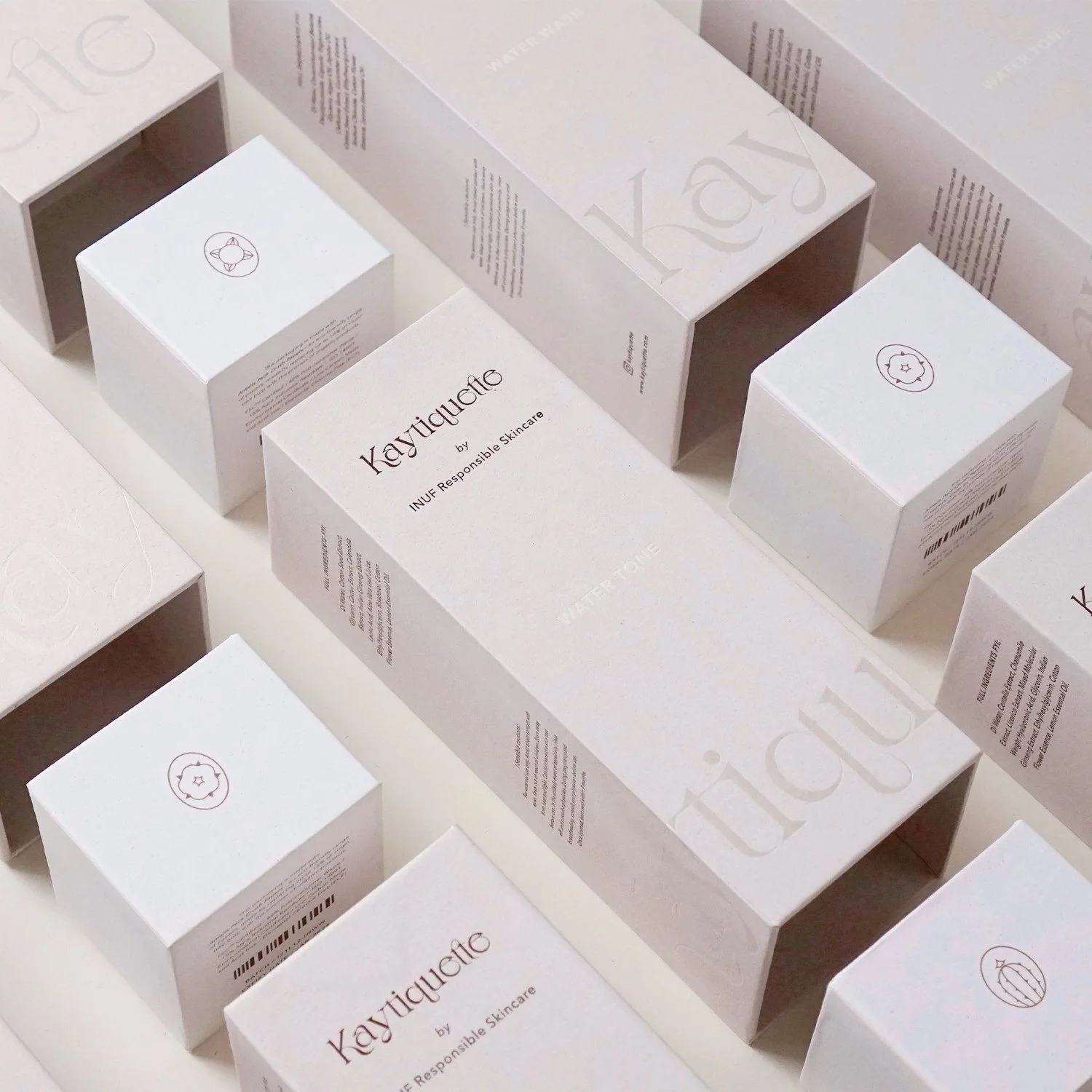 Kaytiquett x INUF Skincare Packaging Design
