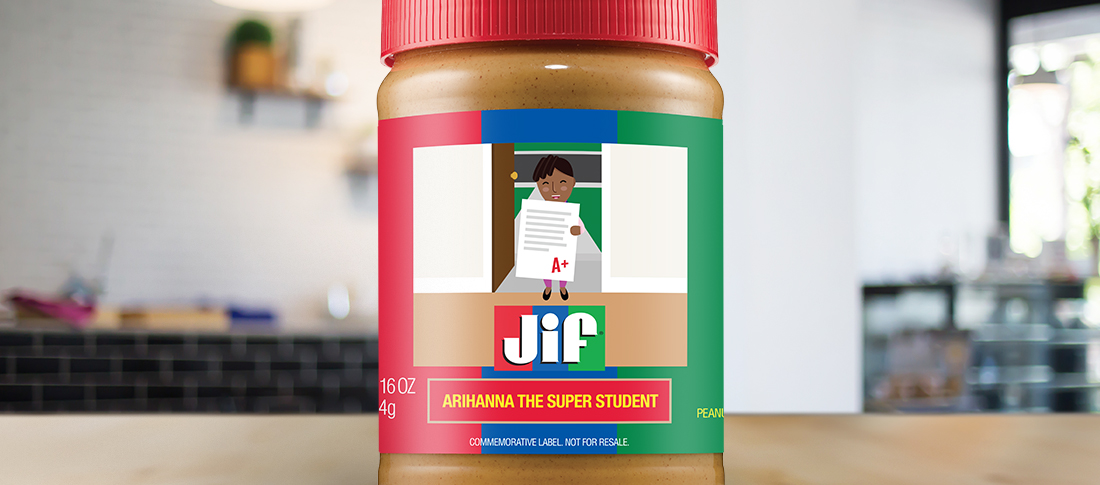 JIF_JarLabel_ArihannaTheSuperStudent_OnJar.jpg