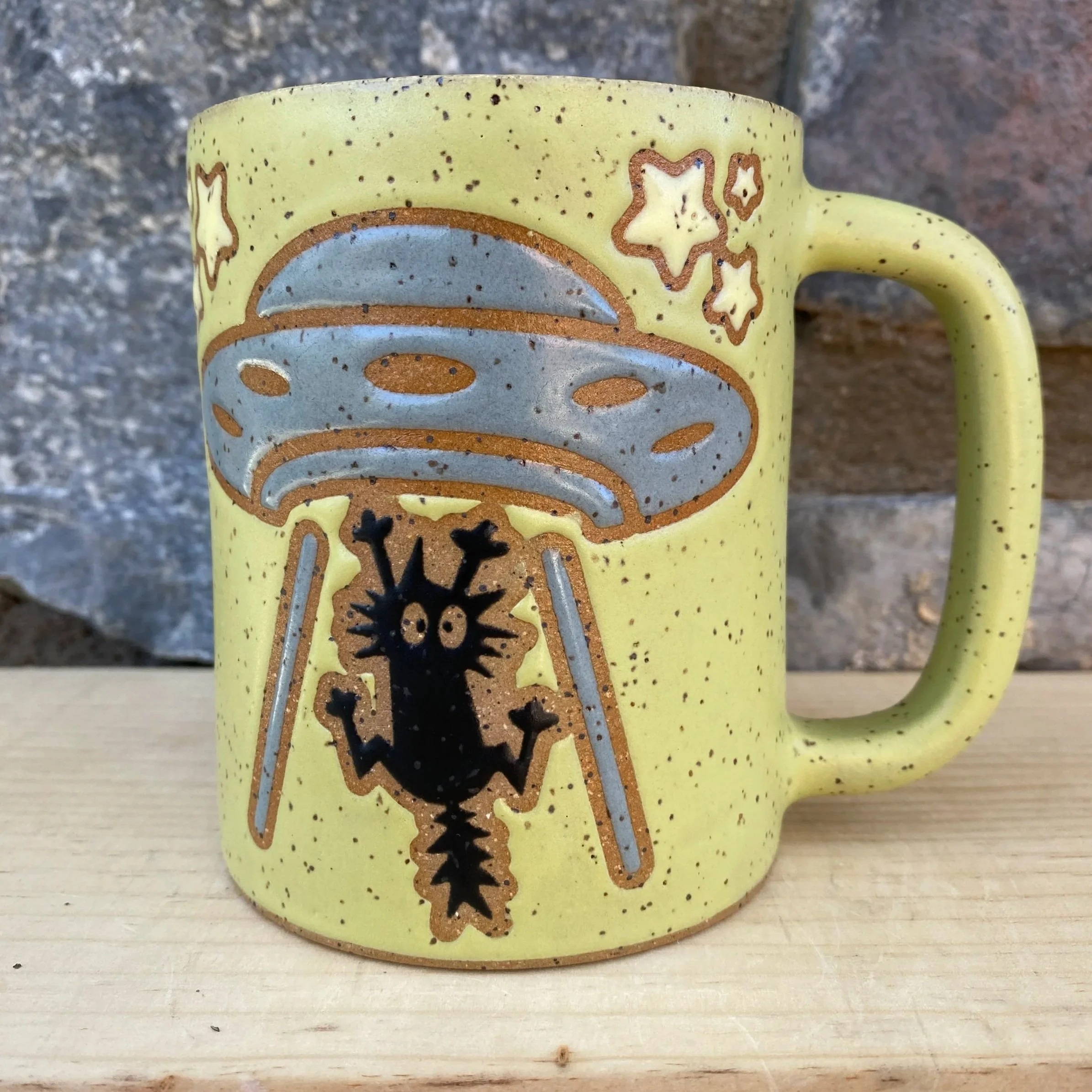 Alien Abduction Cat - Chartreuse