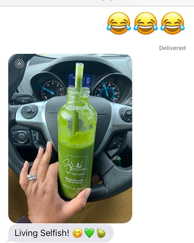 Loving ALL of the @selfishsmoothies Shoutouts! I am feeling internally Blessed and Grateful. THANK YOU ALL for the support, positive energy and good vibes! Xoxo, LauraAnn 💚 #selfishsmoothies #selfcare #selflove #healthiswealth #youarewhatyoueat #dri