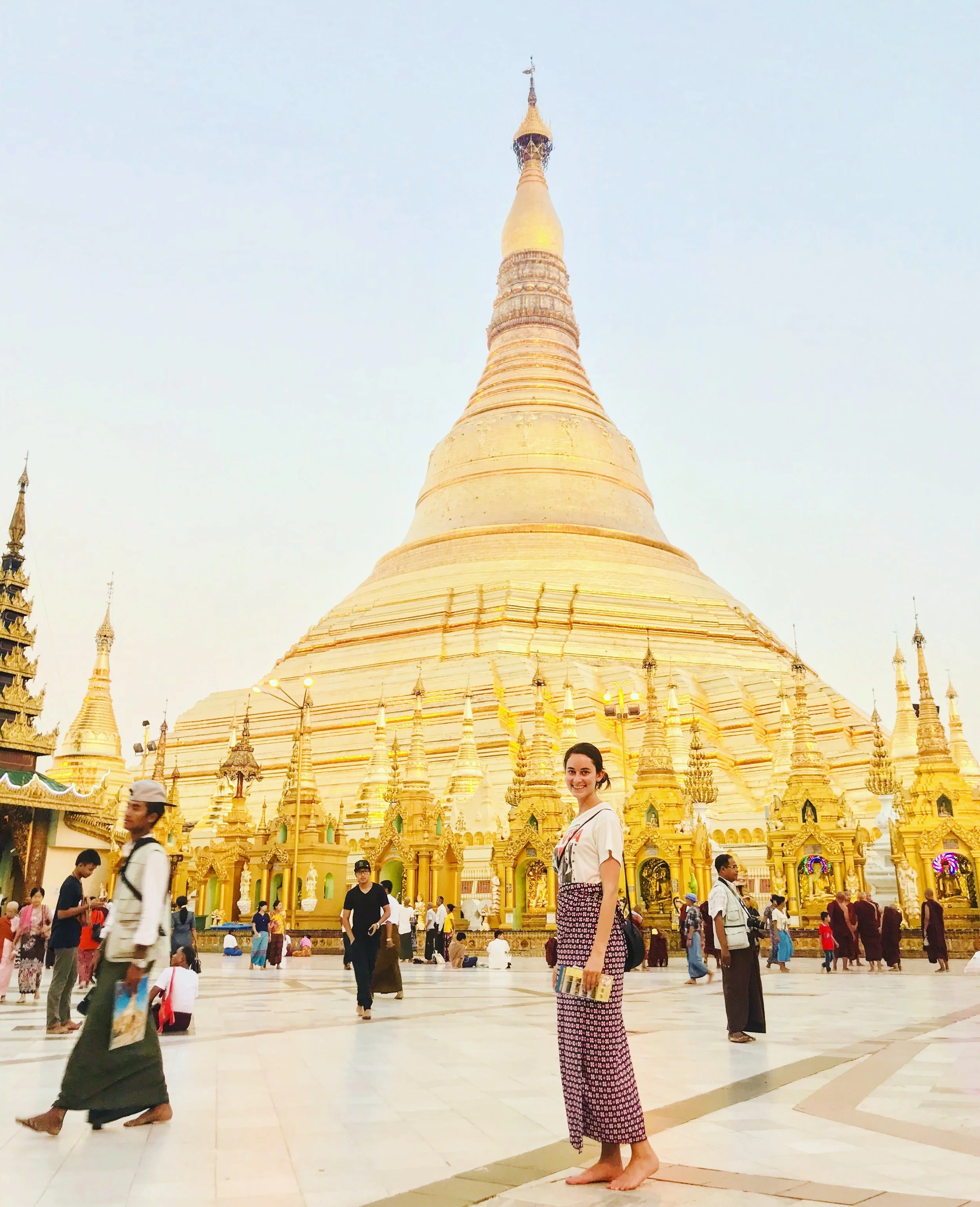 Shwedagon at golden hour. Absolutely unbelievable.
