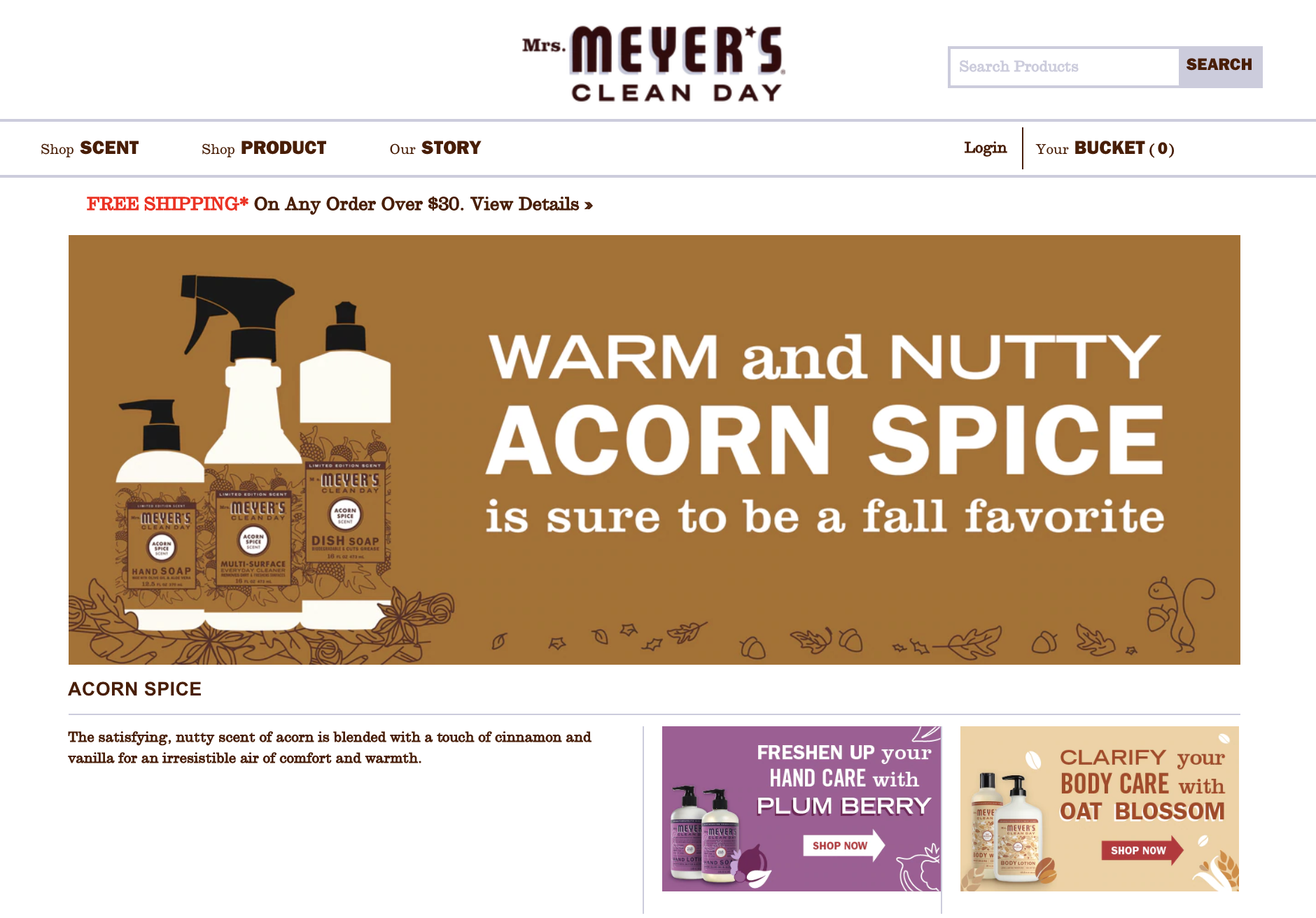 Acorn Spice Scent Page (Live)