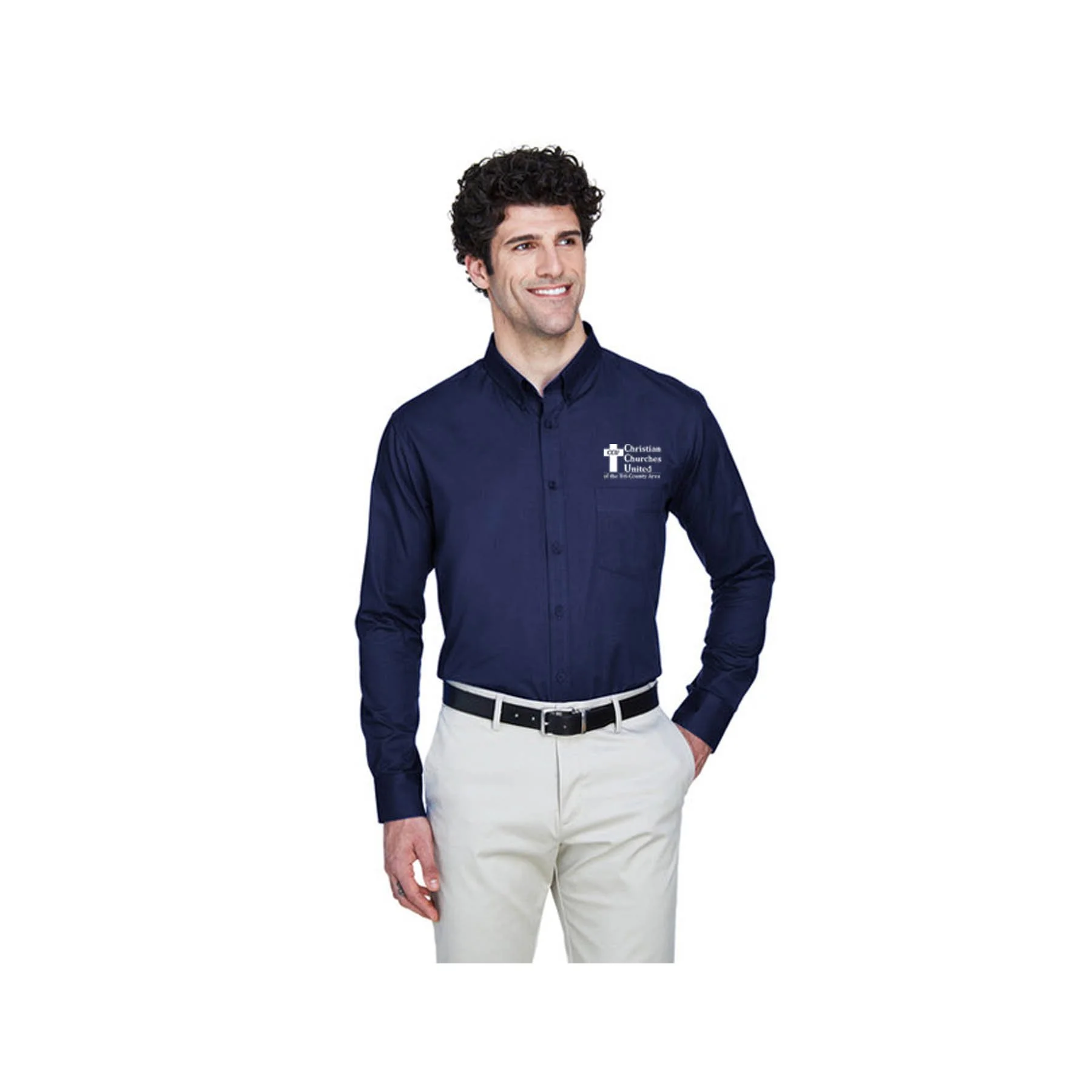 Navy Blue Button Down CCU.jpg