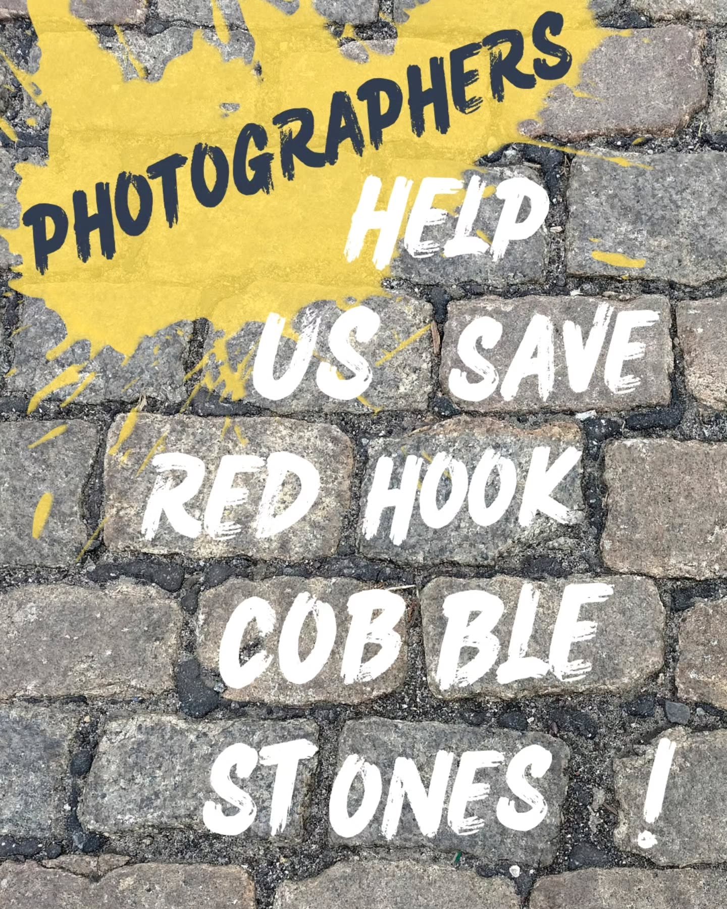 Photographers 📸 &mdash; We need your help &mdash; Survey in bio!

We see you in Red Hook for fashion shoots, senior photos, engagement photos, and wedding days!

We continue to lose our blocks of cobblestones, and they are one of the unique historic
