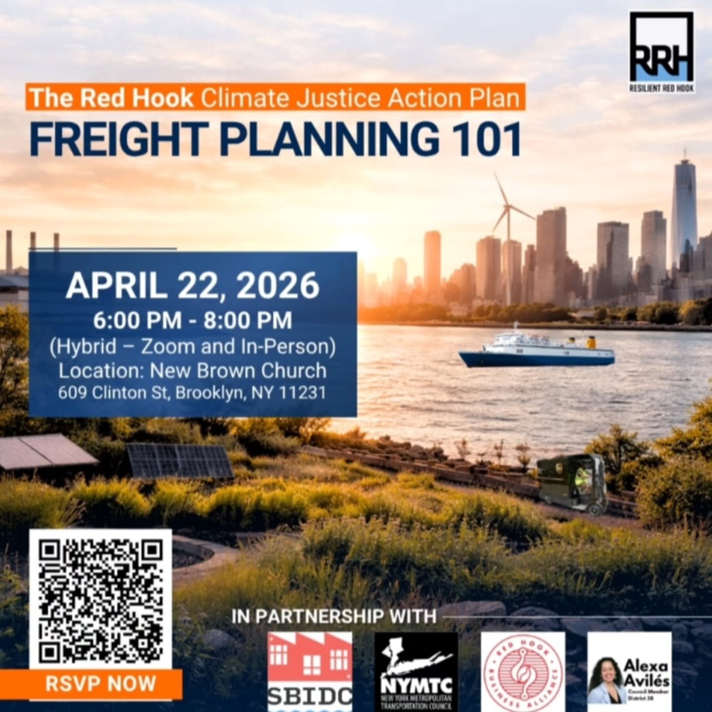 RSVP link in Bio! Freight traffic is projected to grow nearly 50% by 2045 - almost all arriving into NYC by truck&hellip;over two bridges! Yikes! 🚚🚛🛻

If you&rsquo;re concerned about truck traffic, supply chain, or our climate future, come get the