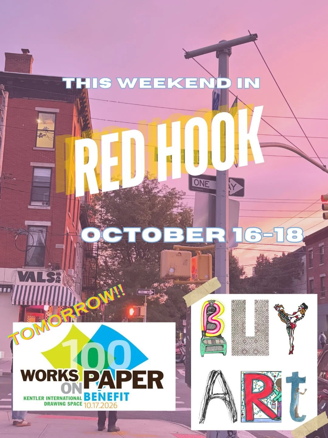 Lots happening around Red Hook this weekend! 🍂🎨

Tomorrow is the Kentler International Drawing Space Benefit, where you can buy a ticket, take home a piece of art, and support one of Red Hook&rsquo;s longtime arts organizations.

Swipe through to s