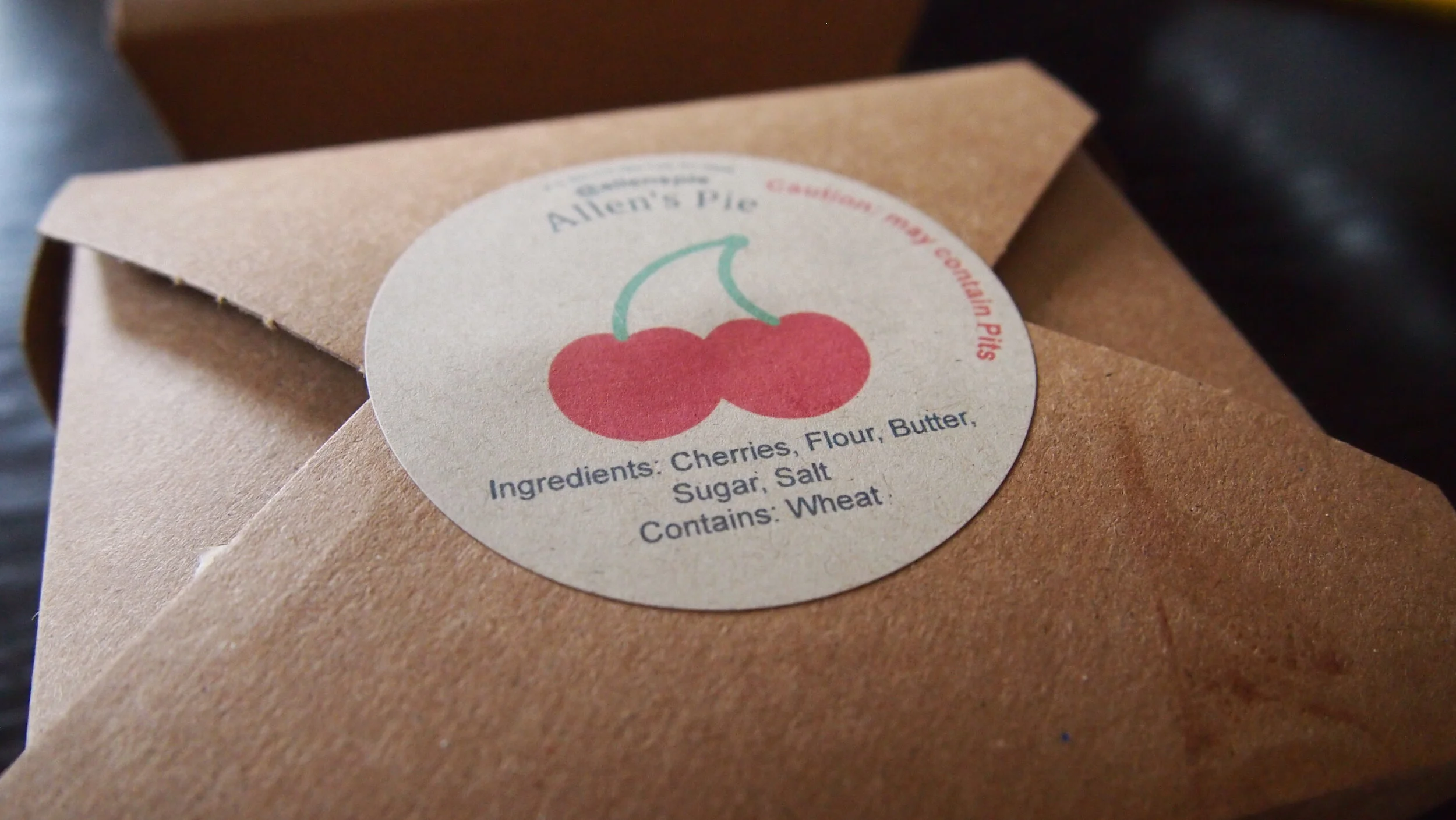 Cherry Pie in a Take Out Box