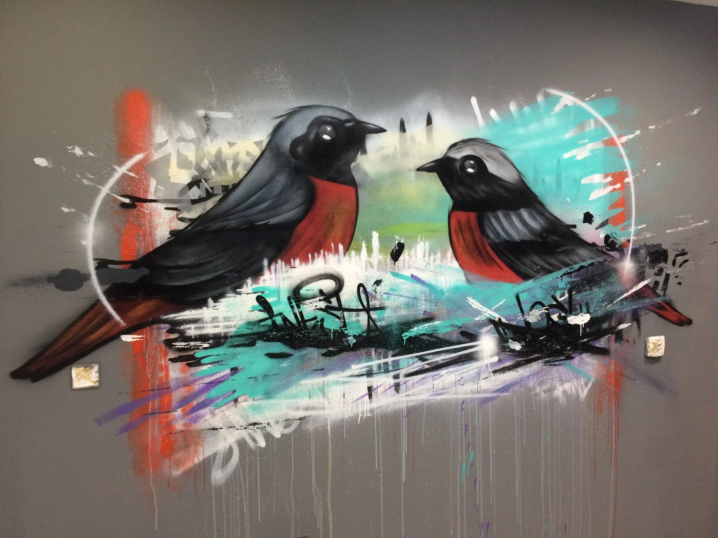 A recent commission for  student accommodation in Nottingham "The Nest" Painted with SMALL KID