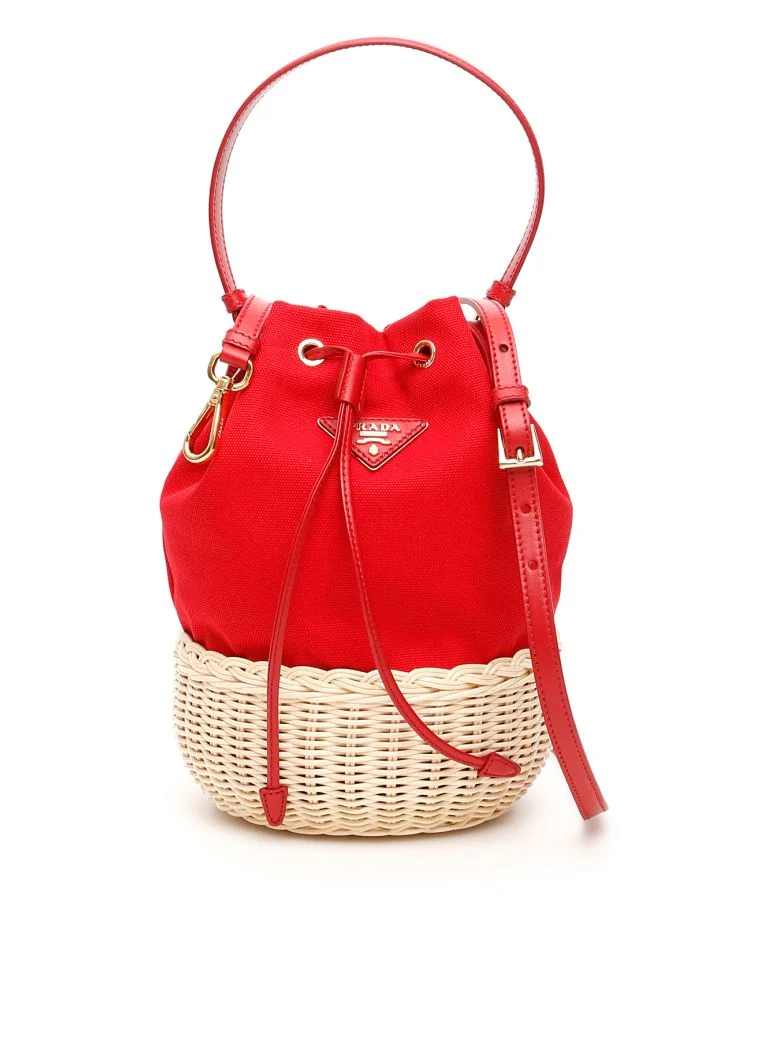 Prada  Hemp Mini Bucket
